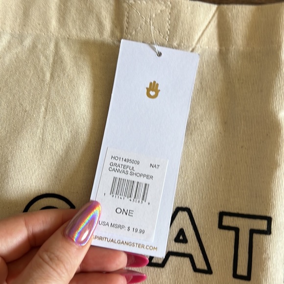 Grateful Canvas Tote - Picture 2 of 3